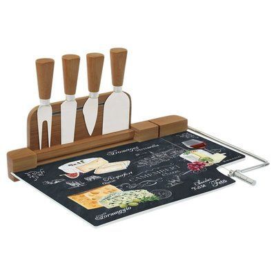 Доска для сыра + комплект 4 ножа Easy Life WORLD OF CHEESE (R0810-WOCH) Easy LifeR0810-WOCH фото