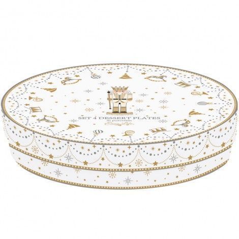 Набір із 4 десертних тарілок Easy Life Royal Nutcracker 19 см новорічний, Асорті Easy Life111004393 фото