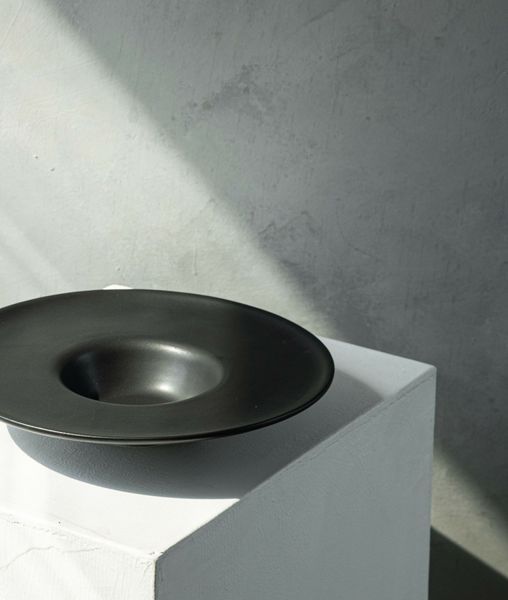 Тарілка для пасти Dovbysh Porcelain Win 29,5 см чорна Dovbysh Porcelain100063 фото