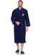 Men's Terry Bathrobe Maison D'or Michel Sailing with Slippers, 100% Cotton, Navy Blue, Size L michel-sailing-navy-l photo 1