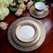 Dinner plate encrusted with gold "Ellington" CASKATA_DINL-115 photo 2