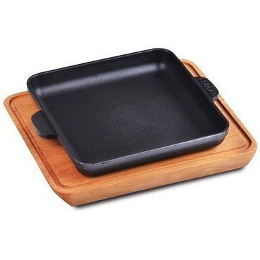 Сковорідка квадратна Brizoll HoReCa 18&times;18 з підставкою BrizollH181825-D фото