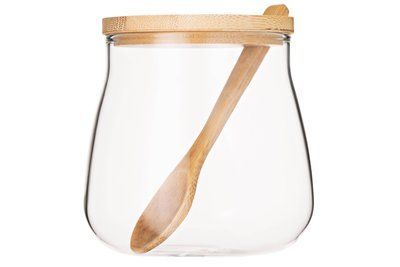 Набір з 3 банок для зберігання продуктів Ardesto Fresh Sugar 500 мл з ложкою ArdestoAR1350BHS фото