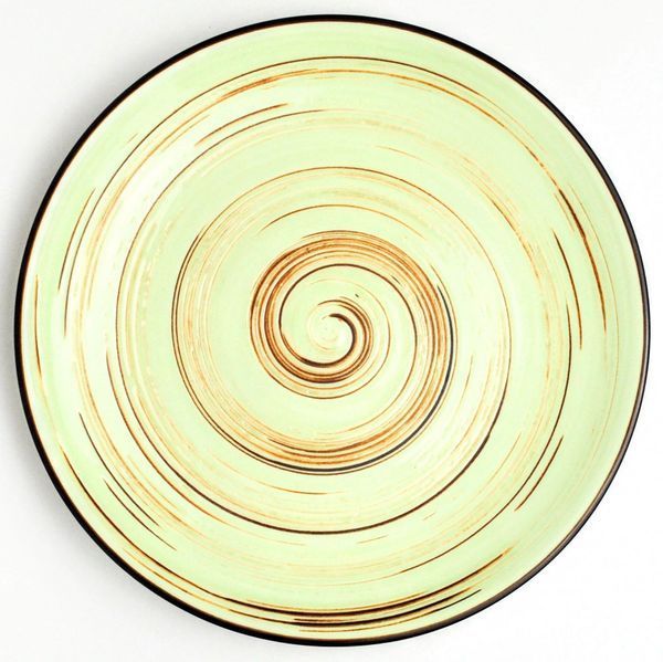 Dessert plate Wilmax Spiral Pistachio 18 cm. WilmaxWL-669111 / A photo