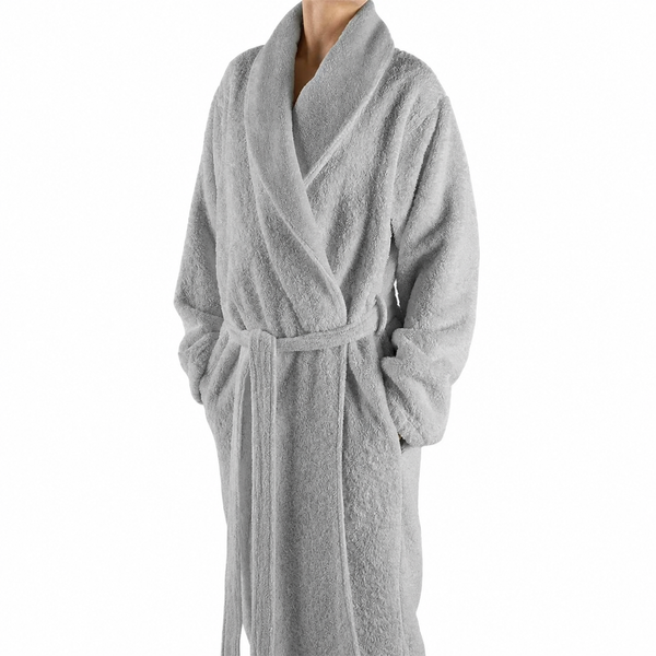 Egyptian cotton bathrobe Graccioza Long Double Loop, L, Silver Graccioza-637485-22270 photo