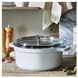 Кастрюля Staub Cast Iron 3,8 л белая со стеклянной крышкой Staub11412402 фото 4