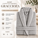 Egyptian cotton bathrobe Graccioza Long Double Loop, L, Silver Graccioza-637485-22270 photo 5