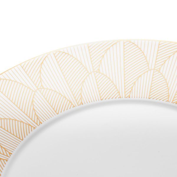 Lunch plate encrusted with gold "MALMAISON IMP&Eacute;RIAL" CHRISTOFLE_7688115 photo