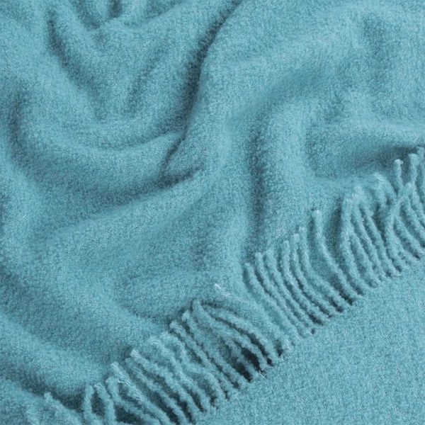 Plaid LANAVITTA PREMIUM light turquoise 80% wool/20% PAN Lanavitta_22074004 photo
