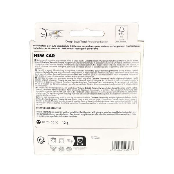 Car air freshener Mr&Mrs NIKI Titanium Chrome - New Car MR_MRS_JNIKIBX041V02 photo