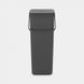 Brabantia Sort&Go 40L gray trash bucket, Gray