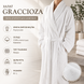 Халат єгипетська бавовна Graccioza Long Double Loop, L, White, Білий Gra-3783042459-200034 фото 6