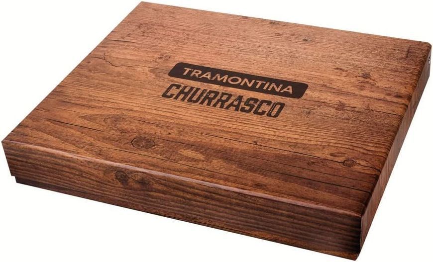 Tramontina Barbecue Polywood 15-piece grill tool set in a box. Tramontina21198/970 photo
