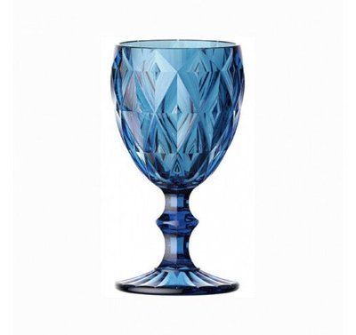 Set of wine glasses Helios 'Blue' 6 pcs. 240 ml, colored glass Helios6463 photo