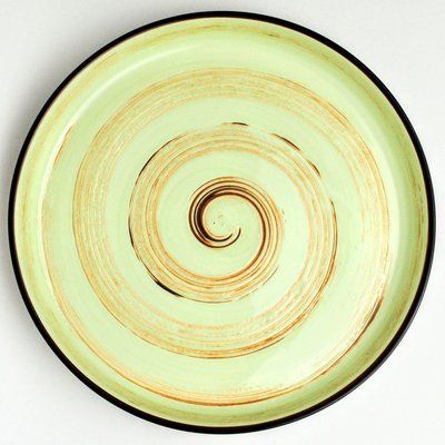 Тарілка обідня Wilmax Spiral Pistachio 23 см WilmaxWL-669119 / A фото