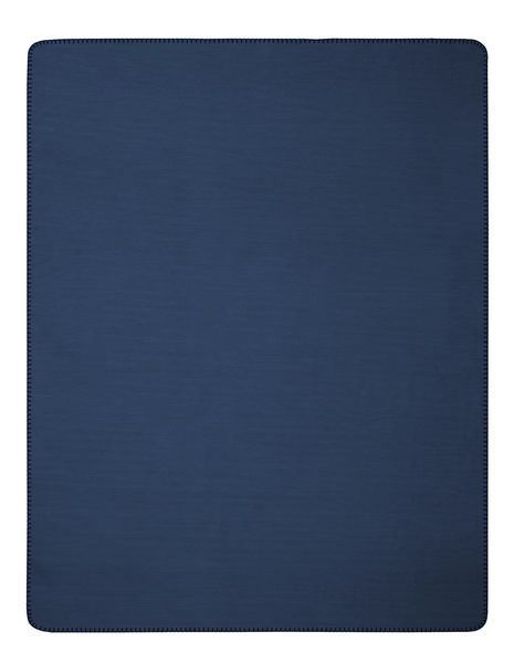 Плед Biederlack Doubleface Melange 1265 GR Marineblau-Silbergrau 150x200 см luli771711 фото