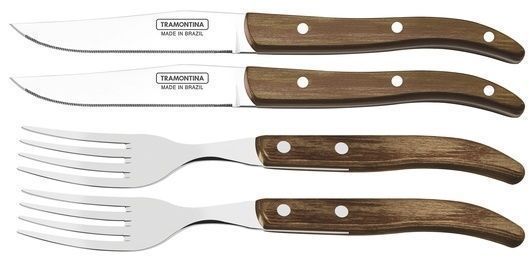 Tramontina Barbecue Polywood 4-piece grill tool set in a box Tramontina29899/520 photo