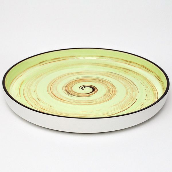 Dinner plate Wilmax Spiral Pistachio 23 cm. WilmaxWL-669119 / A photo