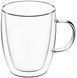 Set of 2 Ardesto Latte Mugs 270 ml with handles and double walls. ArdestoAR2627G photo 1