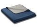 Плед Biederlack Doubleface Melange 1265 GR Marineblau-Silbergrau 150x200 см luli771711 фото