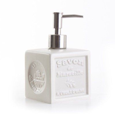 Дозатор (для жидкого мыла) LMDSM CERAMIC LIQUID SOAP DISPENSER - CUBE IVORY (M41015) La Maison du Savon de MarseilleM41015 фото