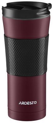 Ardesto To Go 0.45L Thermocup stainless steel, burgundy. ArdestoAR2645SMR photo