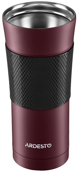 Ardesto To Go 0.45L Thermocup stainless steel, burgundy. ArdestoAR2645SMR photo