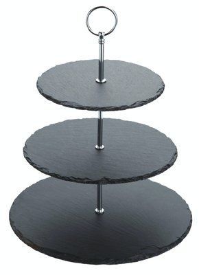 Serving surface (3 levels) Artesa THREE TIER SLATE SERVING STAND, 28.5X34.5CM, in a box (ARTCSTAND3T) ArtesaARTCSTAND3T photo