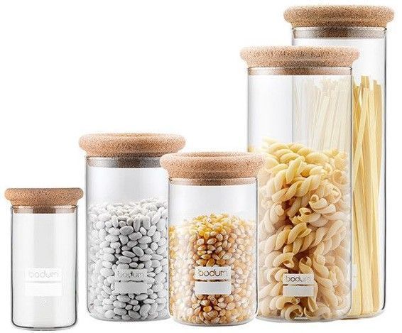 Банка для зберігання продуктів Bodum Yohki 2,5 л скляна з пробковою кришкою Bodum8700-109-2 фото