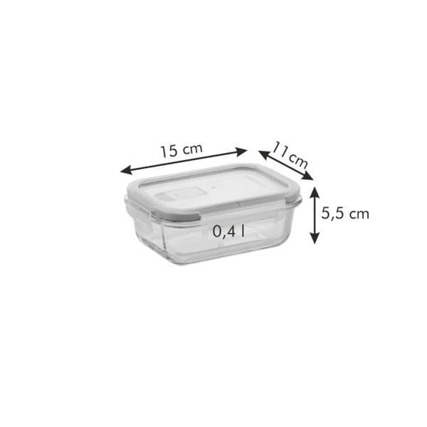 FRESHBOX Glass container 0,4 L, rectangular Tescoma892170 photo