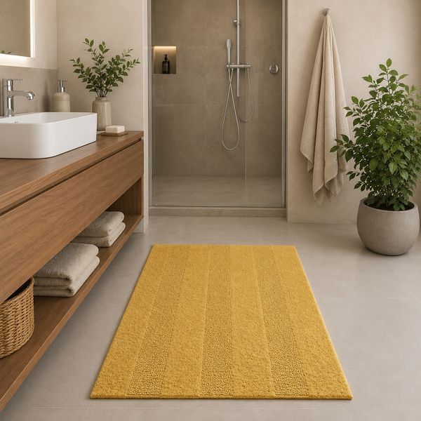 Коврик Sorema New Plus Bath Rug Curry, Горчичный, 70x120 см Sorema1107991227724318 фото