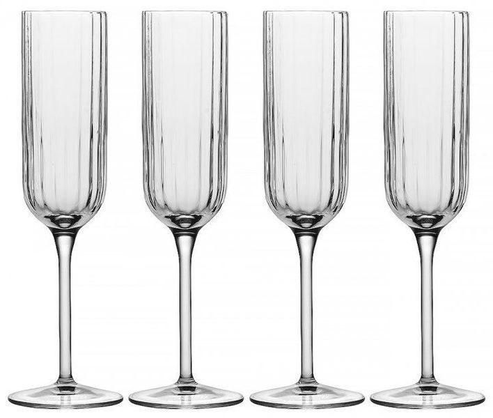 Set of 4 champagne glasses 210 ml Luigi Bormioli Bach. Luigi Bormioli11283/01 photo