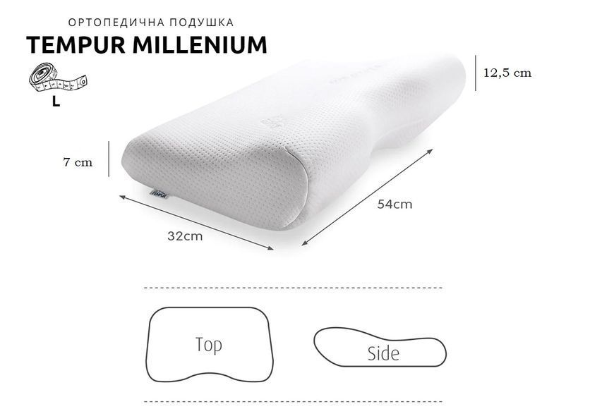 Подушка TEMPUR MILLENNIUM SmartCool, L sg-mil-SmartCool-L фото