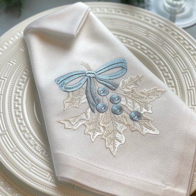 Napkin "WEDGWOOD" PANI_DERIKOVSKA_WDW-NP-WT-1 photo