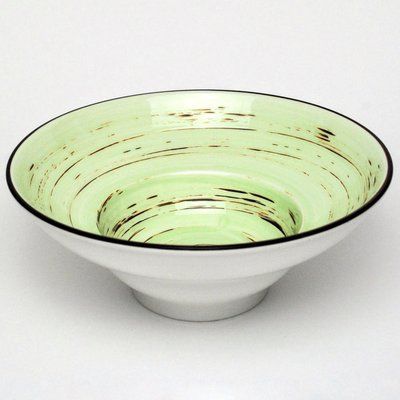 Тарілка для пасти Wilmax Spiral Pistachio 800 мл 20 см WilmaxWL-669122 / A фото