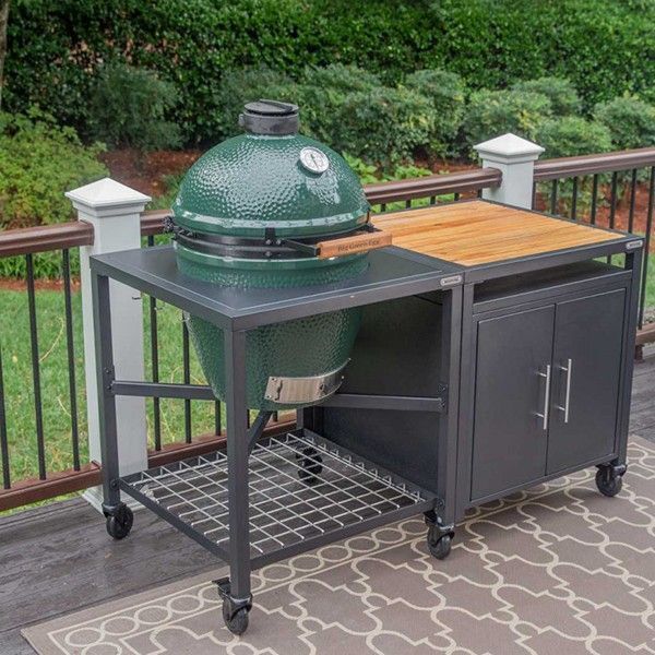 Модульний стіл Big Green Egg Expansion Frame з дверцятами LEGOURMET122247 фото