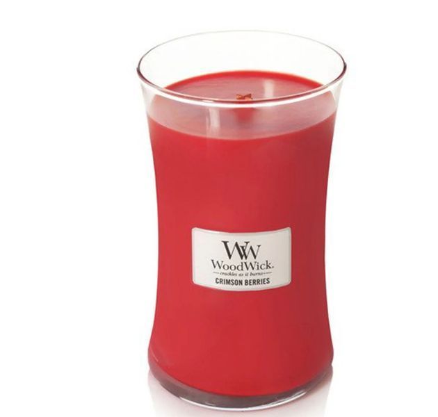 Ароматическая свеча с нотами рождественских ягод Woodwick Ellipse Crimson Berries Woodwick_93080E_609 фото