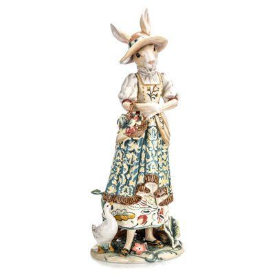 Statuette "Mrs. Rabbit", Beige, Green, 52 cm FITZ_AND_FLOYD_1680199 photo