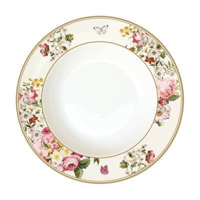 Тарелка Easy Life BLOOMING OPULENCE CREAM d:22,5 см. (R1360-BLOC) Easy LifeR1360-BLOC фото
