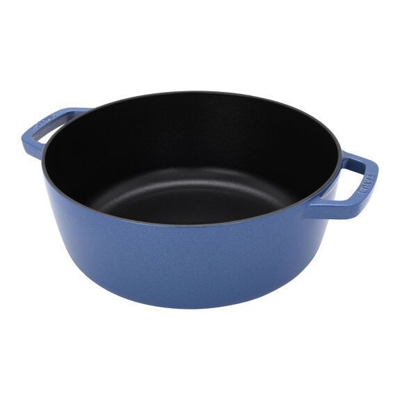 Кастрюля Staub Cast Iron 6 л голубая с крышкой Staub11128140 фото