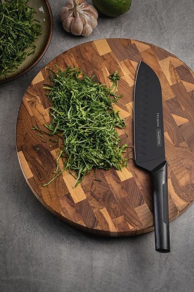 Santoku knife 17.8 cm Tramontina Nygma black. Tramontina23685/107 photo