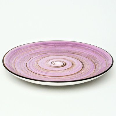 Тарілка обідня Wilmax Spiral Lavender 23 см WilmaxWL-669713 / A фото