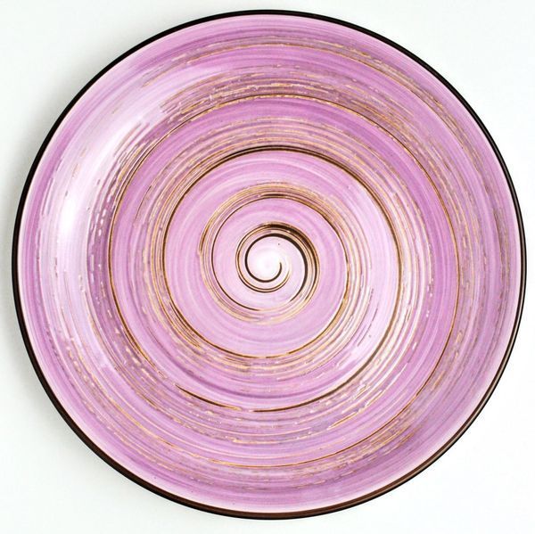 Тарілка обідня Wilmax Spiral Lavender 23 см WilmaxWL-669713 / A фото