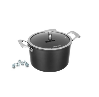 Kasanova Black Diamond Pot with Lid, 22 cm, 4.2 L KasanovaLEI003128NOC photo