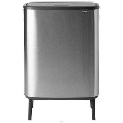 Brabantia Bo Touch Bin Hi 2x30L Dark Grey Trash Can Brabantia130649 photo