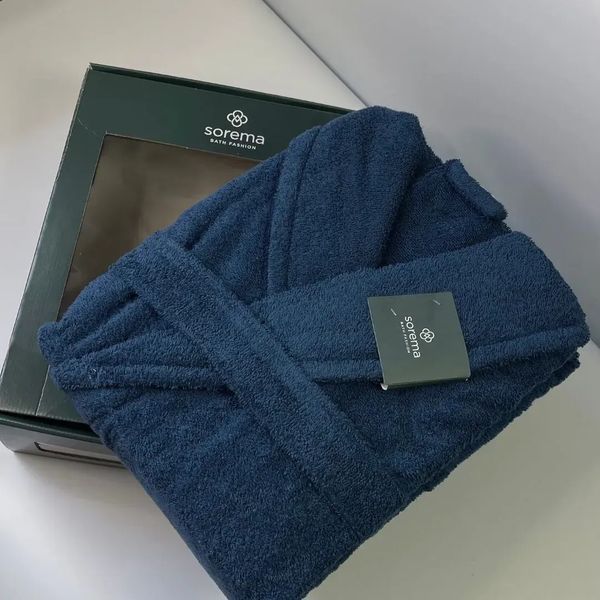 Банний халат махровий Sorema New Plus Dark Denim Sorema-429823-21223 фото