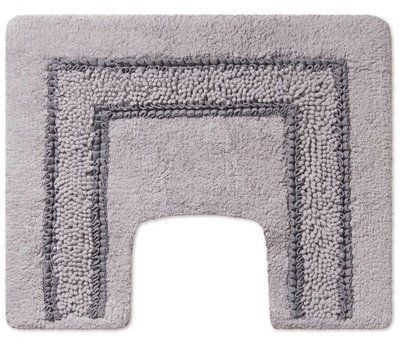 Коврик для унитаза PHP Melissa 50x40 см Perla серый luliMelissa-Perla-40 фото