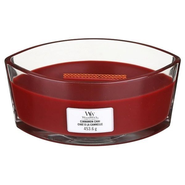 Woodwick Ellipse Cinnamon Chai Vanilla and Cinnamon Scented Candle Woodwick_76104E_453 photo