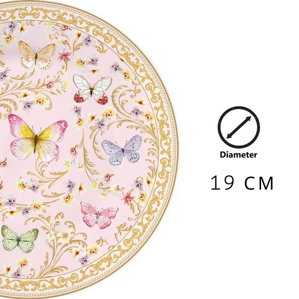 Тарелка десертная Easy Life MAJESTIC BUTTERFLIES d:19 см (R1361-MAJB) Easy LifeR1361-MAJB фото