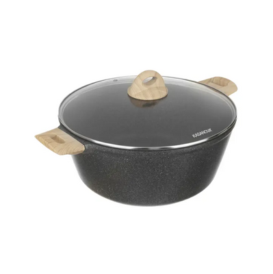 Pot Kasanova Eco Petra Evolution 28 cm 6.3 L with lid. KasanovaLEI003053NOC photo